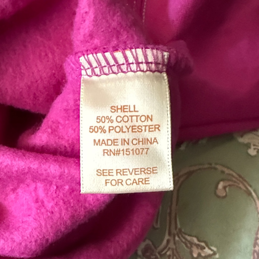 Pink Flower Button-Up Cardigan Cropped Top XL - Picture 4 of 4